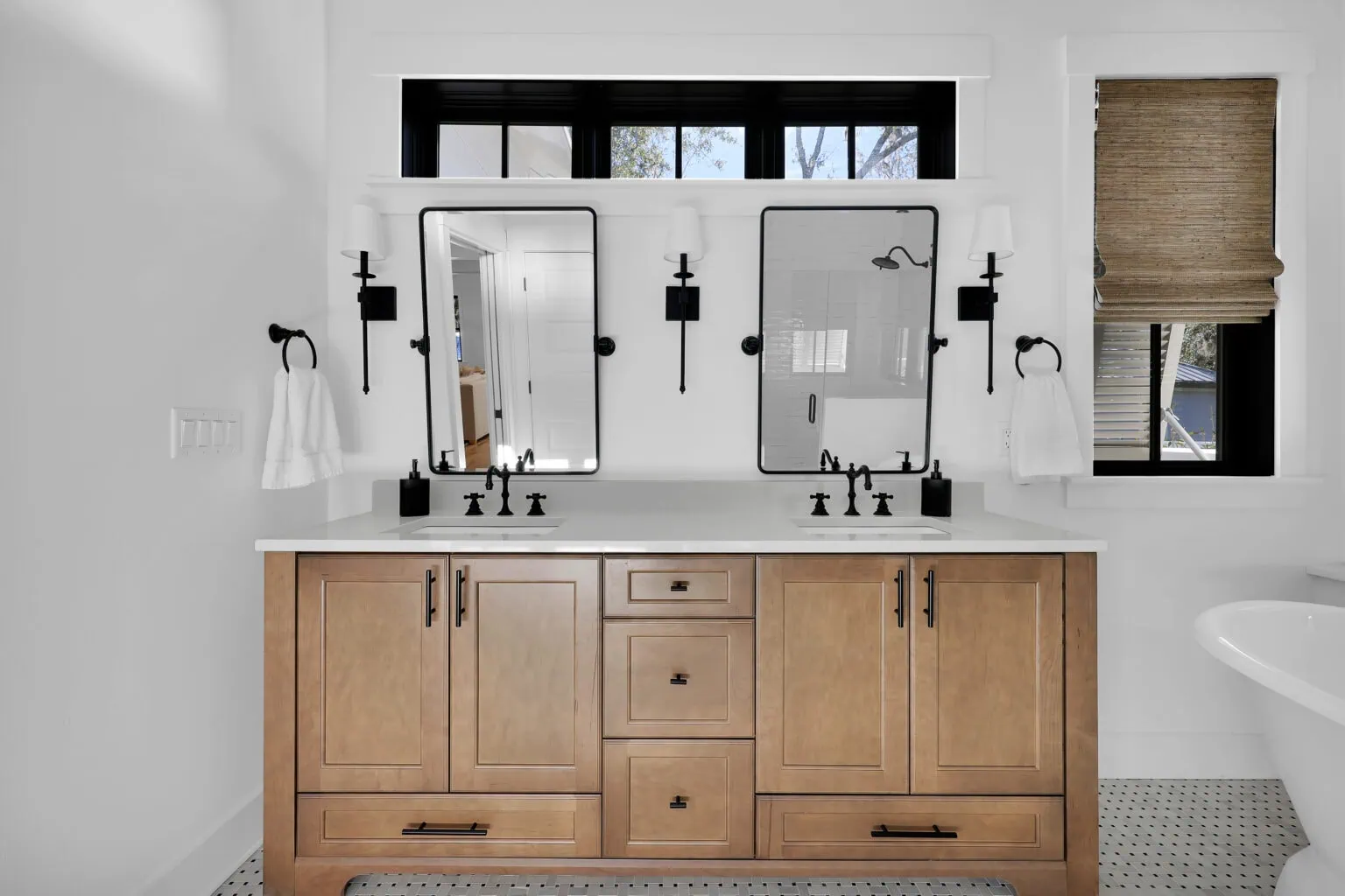 JMH Portfolio - Lowcountry Farmhouse bathroom design