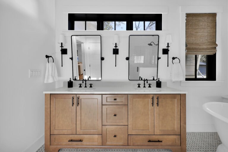 JMH Portfolio - Lowcountry Farmhouse bathroom design