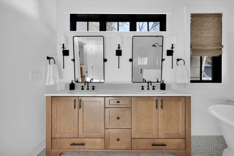 JMH Portfolio - Lowcountry Farmhouse bathroom design