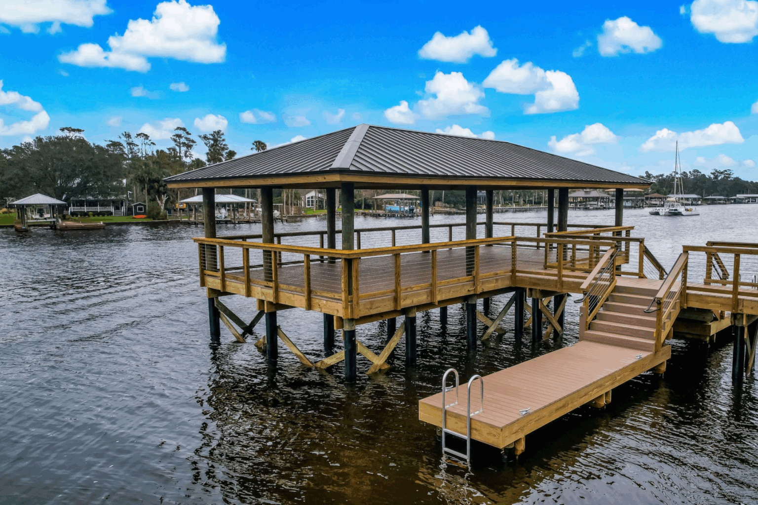 river landing at twenty mile nocatee, boat fishing dock