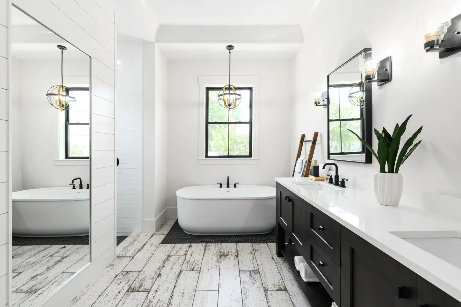 Bathroom home renovation after photo