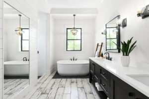 Bathroom home renovation after photo