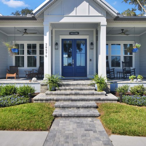 Vieux Carre front exterior close-up of entry way