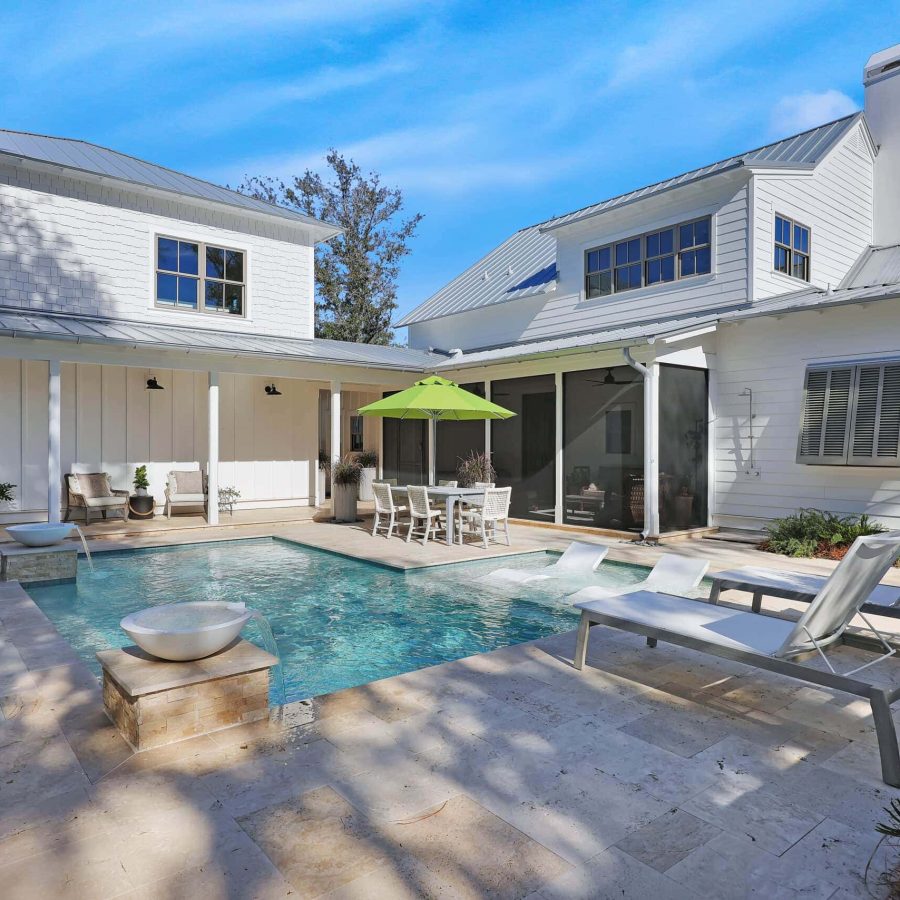 Watermans Bluff Custom Home Pool